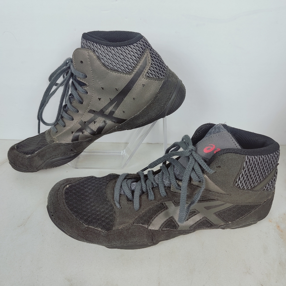 Asics Men's Snapdown 3 Wrestling Shoes Sneakers Black/Gunmetal, Sz 8